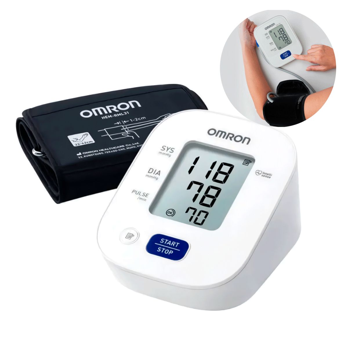 OMRON - Toma Presión De Brazo Omron Hem-7142