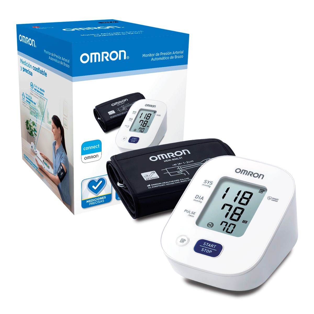 OMRON - Toma Presión De Brazo Omron Hem-7142