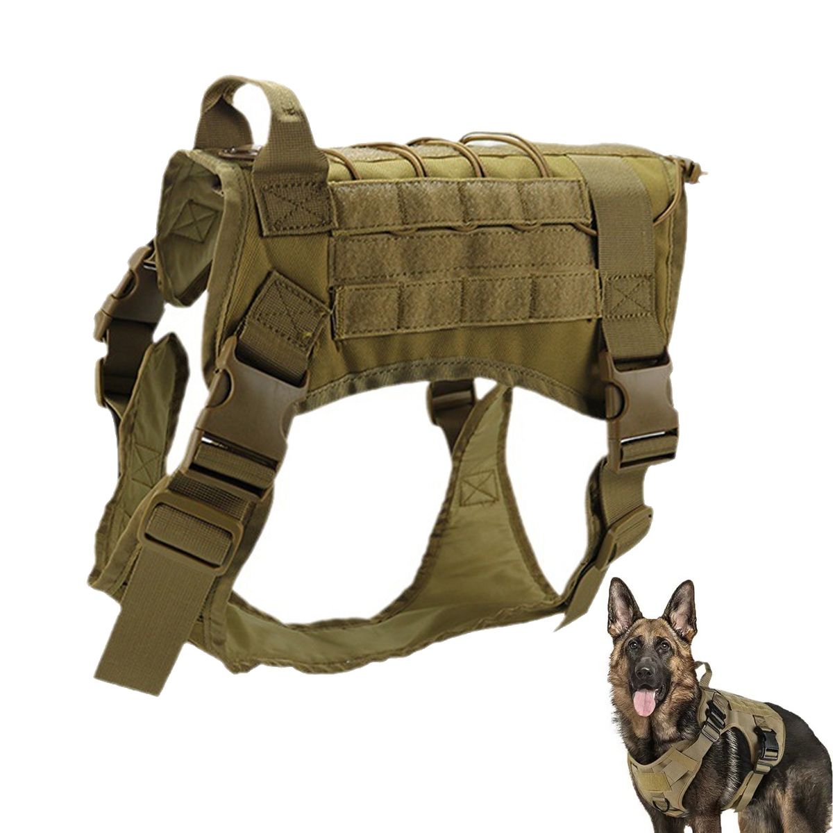 EDWINAYY - Arnés Táctico Profesional Ajustables Para Perros Grandes