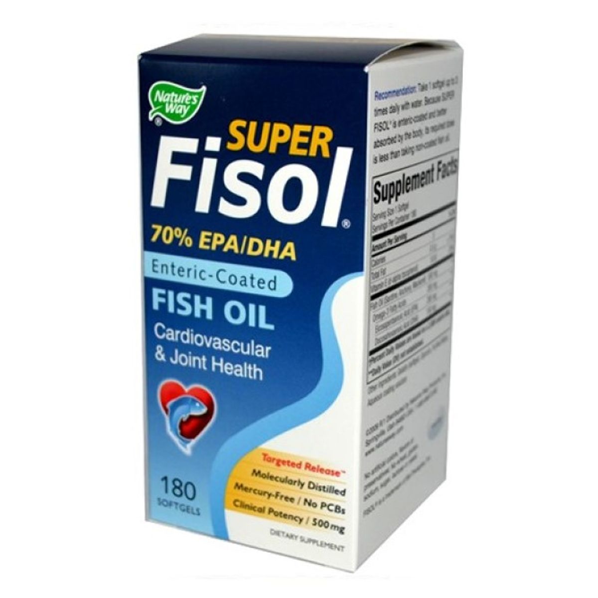GENERICO - Natures Way Fisol Aceite Pescado Omega 3 Fish Oil Epa/ Dha