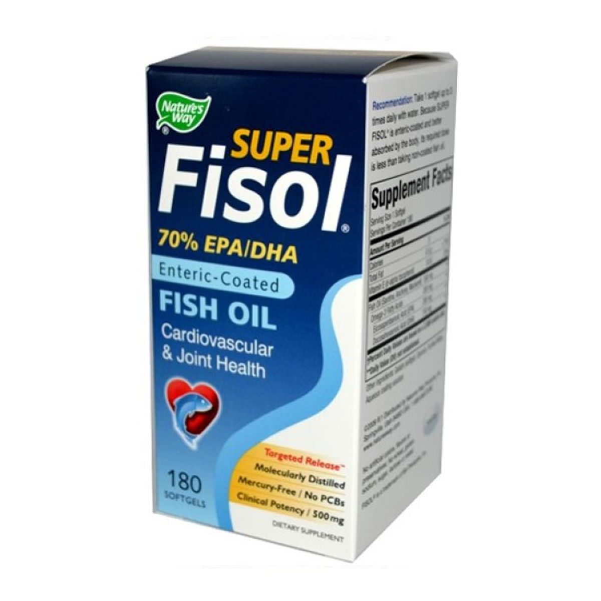 GENERICO - Natures Way Fisol Aceite Pescado Omega 3 Fish Oil Epa/ Dha