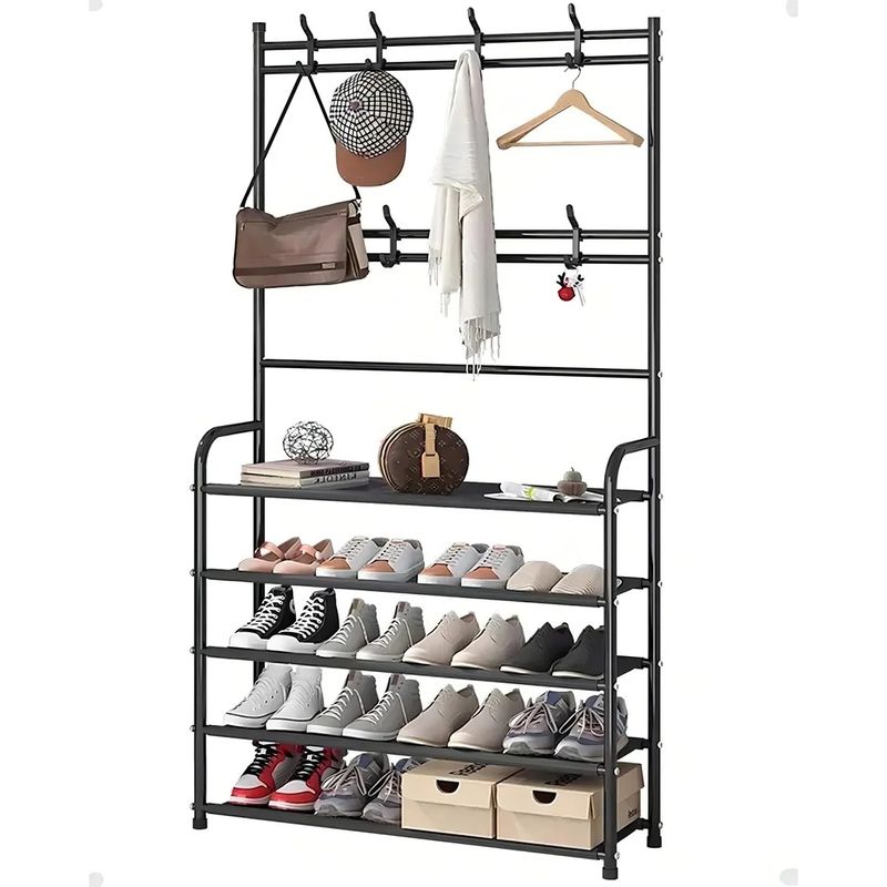 GENERICO - Zapatero Organizador Colgador Zapatos Armario Perchero Color Negro