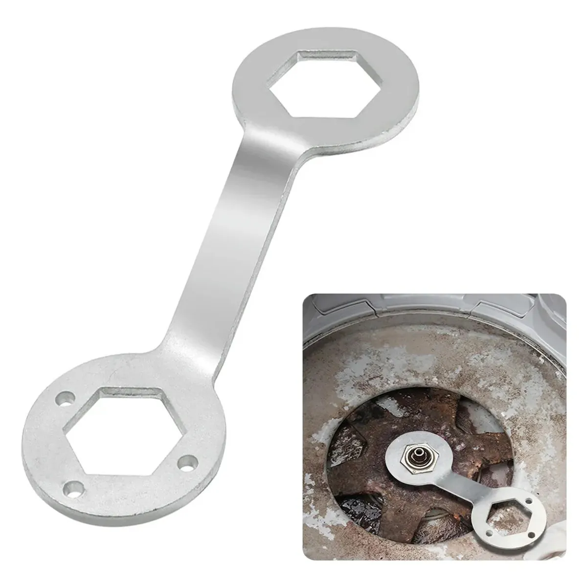 GENERICO - Llave Para Tuercas De Lavadoras De Doble Extremo 36 Y 38mm