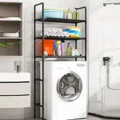 GENERICO - Organizador Estante 3 Niveles De Lavadora Baño Metalico Rack