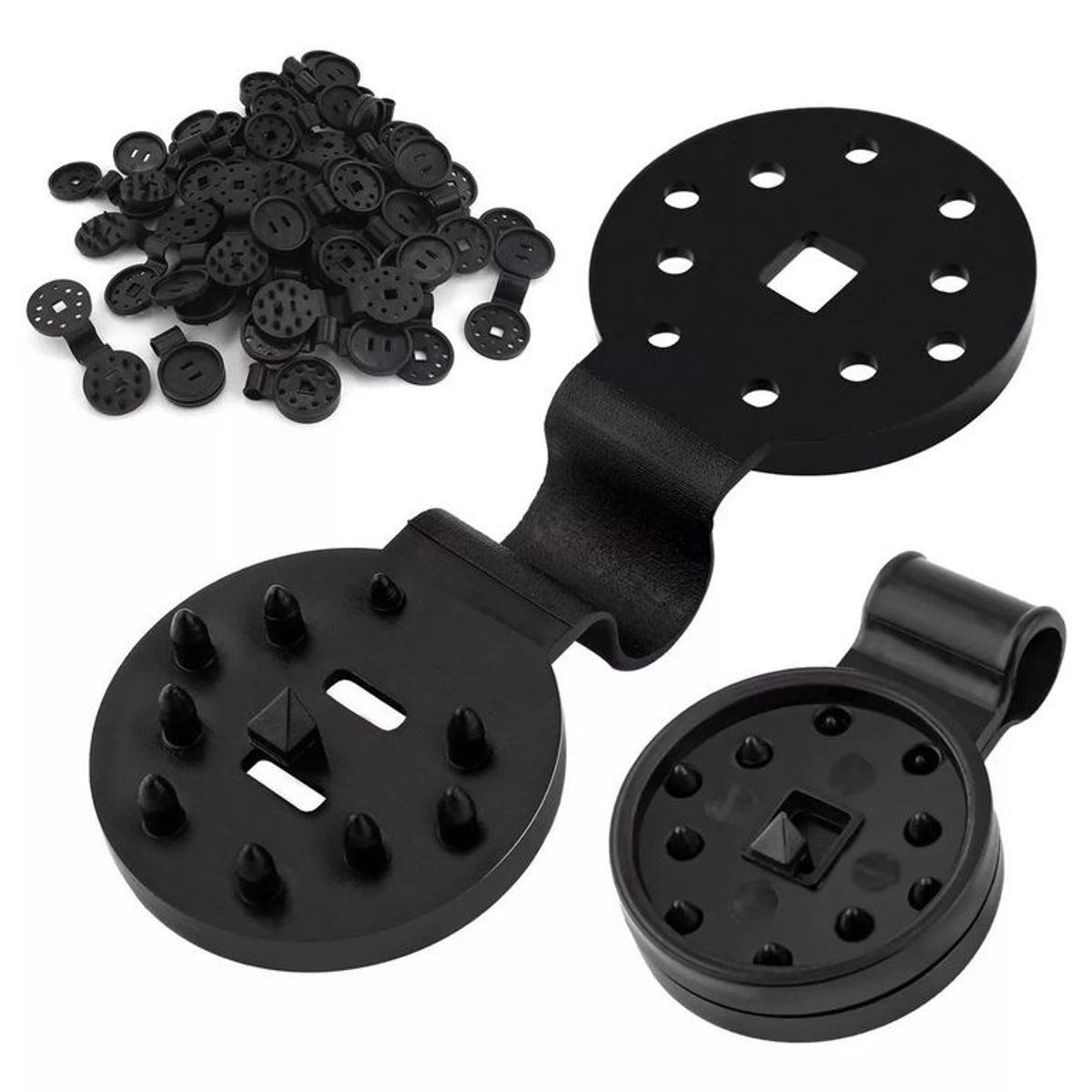 GENERICO - 10 Gancho Clip Para Fijación Lona Toldo Mallas Carpa Camping