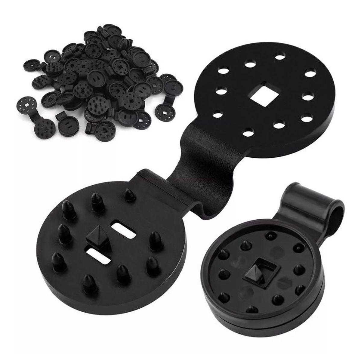 GENERICO - 10 Gancho Clip Para Fijación Lona Toldo Mallas Carpa Camping