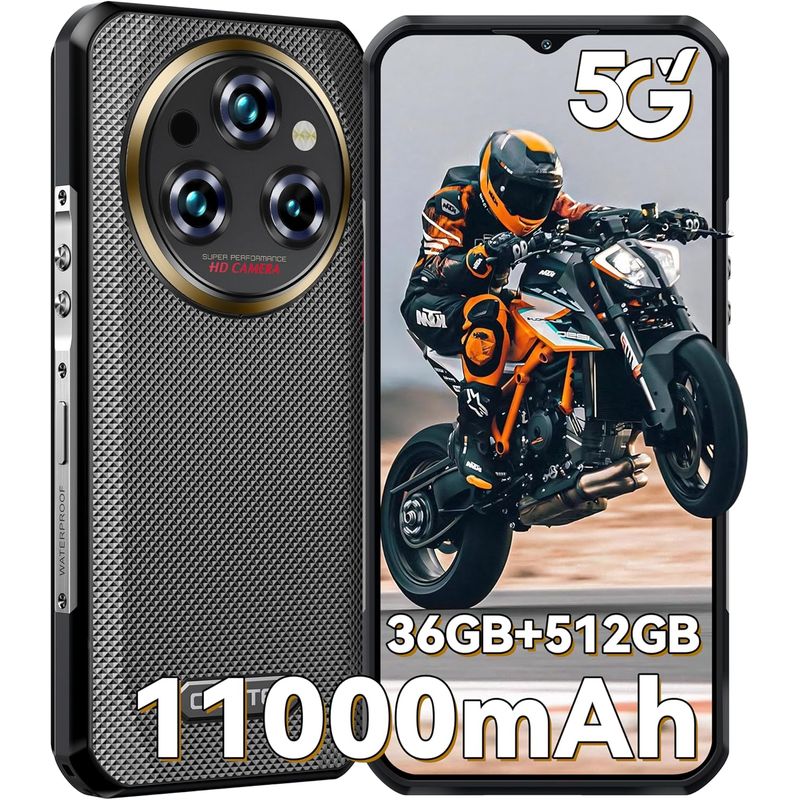OUKITEL - OUKITEL WP35 Pro 5G Celular 36GB+512GB 11000mAh