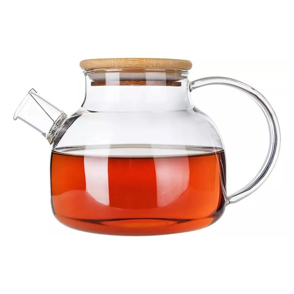 GENERICO - Tetera Para Té Vidrio Borosilicato Resistente Calor/frío 1 L