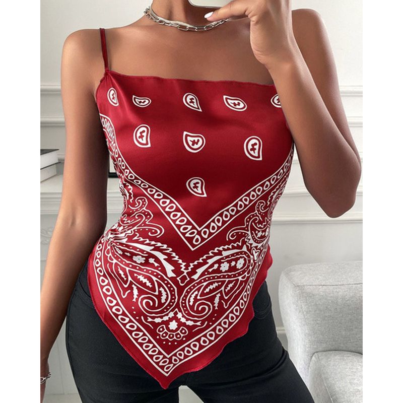 EDWINAYY - Tops Mujer Estampados Camisola Pequea Europea Y Americana