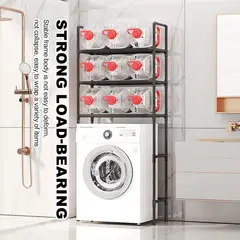 GENERICO - Organizador Estante 3 Niveles De Lavadora Baño Metalico Rack