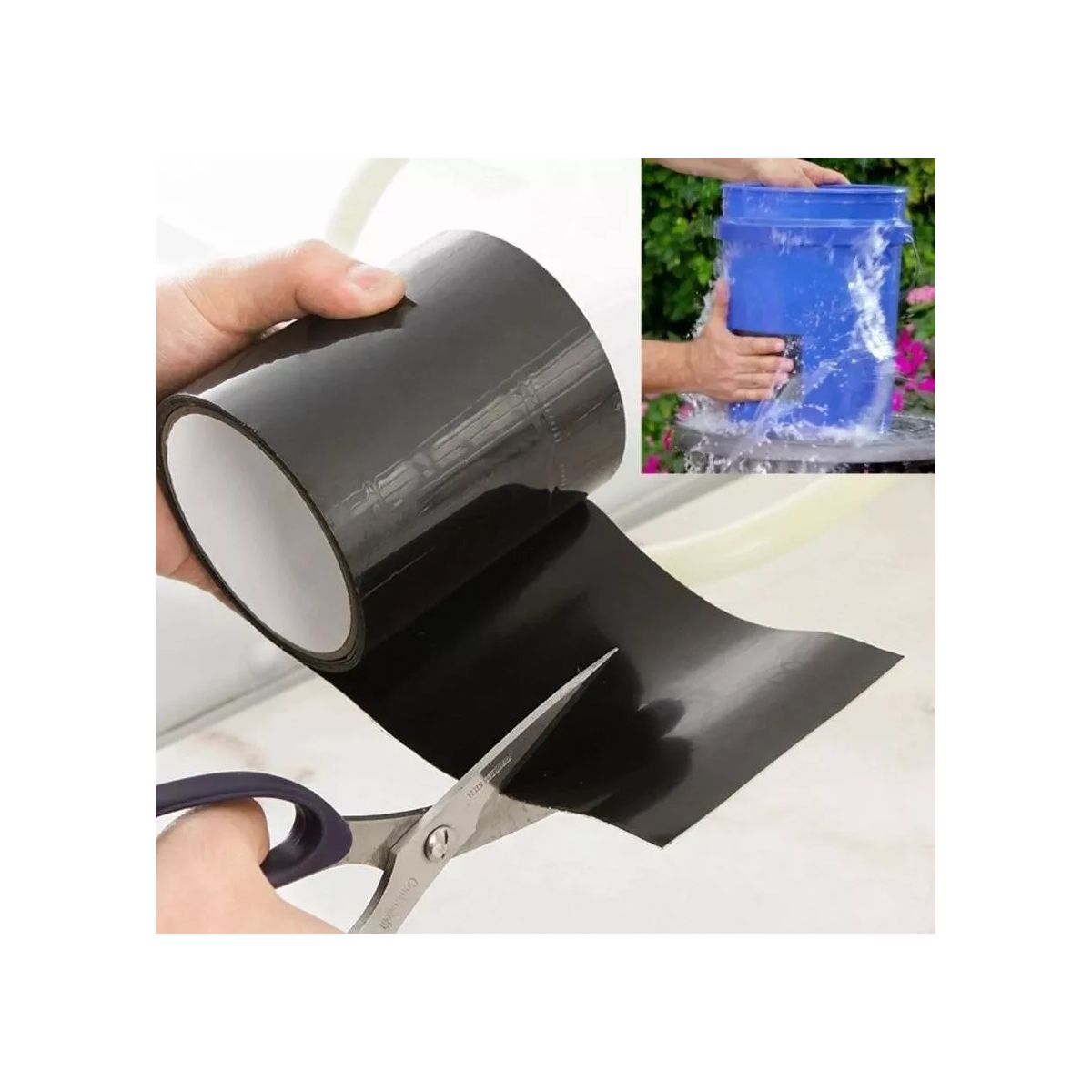 EDWINAYY - Cinta Flex Tape Original Repara Para Piscinas 5cmx15m