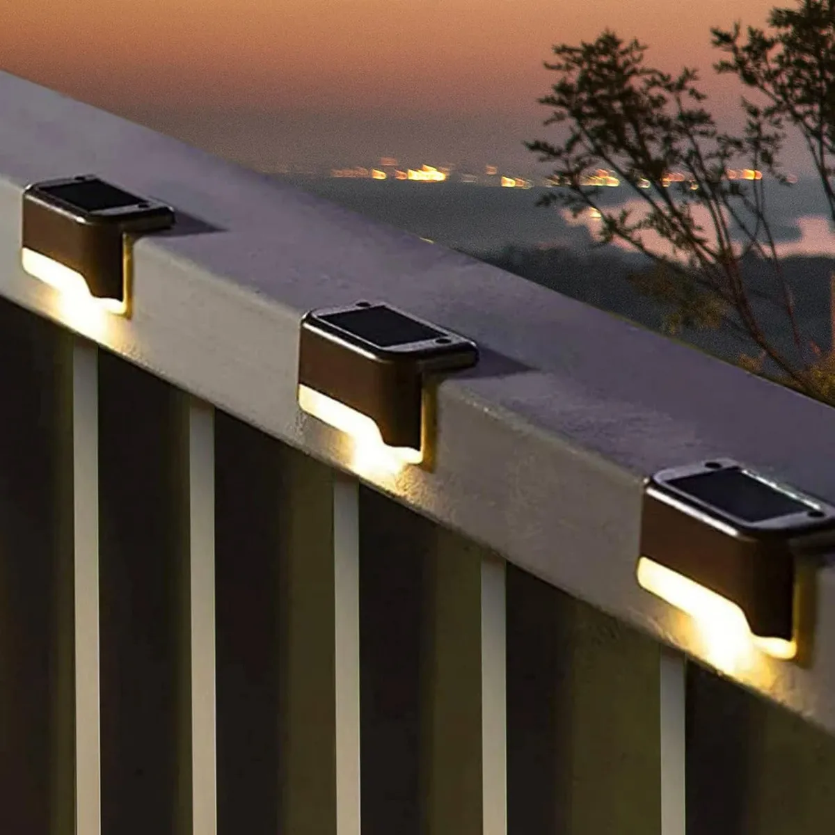 GENERICO - 8 Luces Solares Para Exteriores Para Jardín Escaleras Vallas