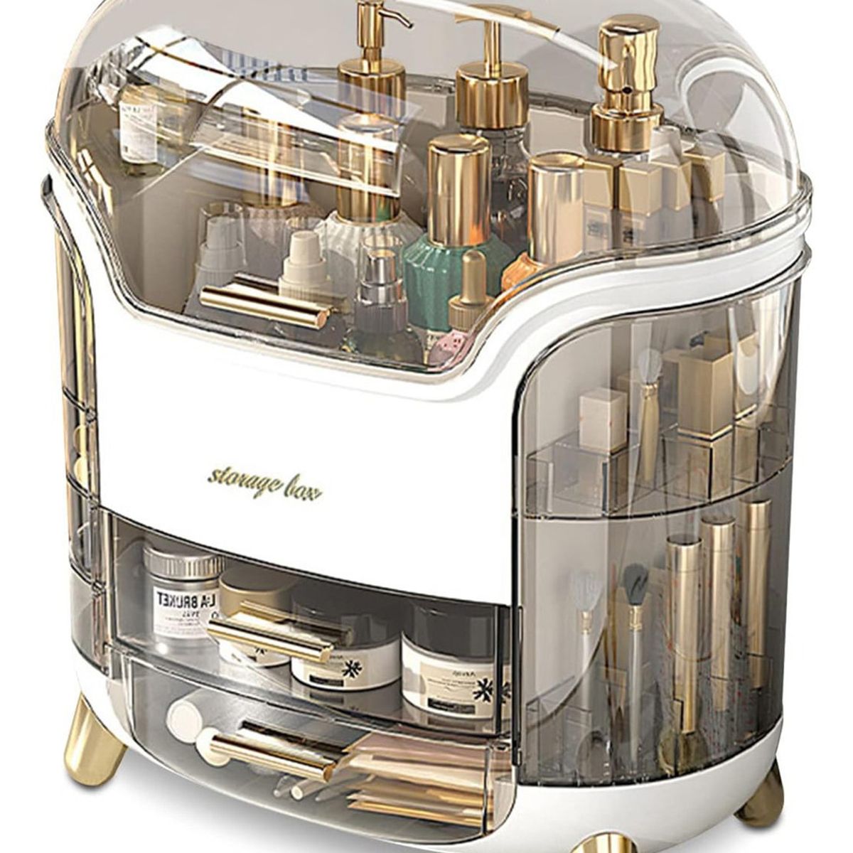 EVERSO - Caja Organizador De Cosméticos Maquillaje Con 4 Cajones