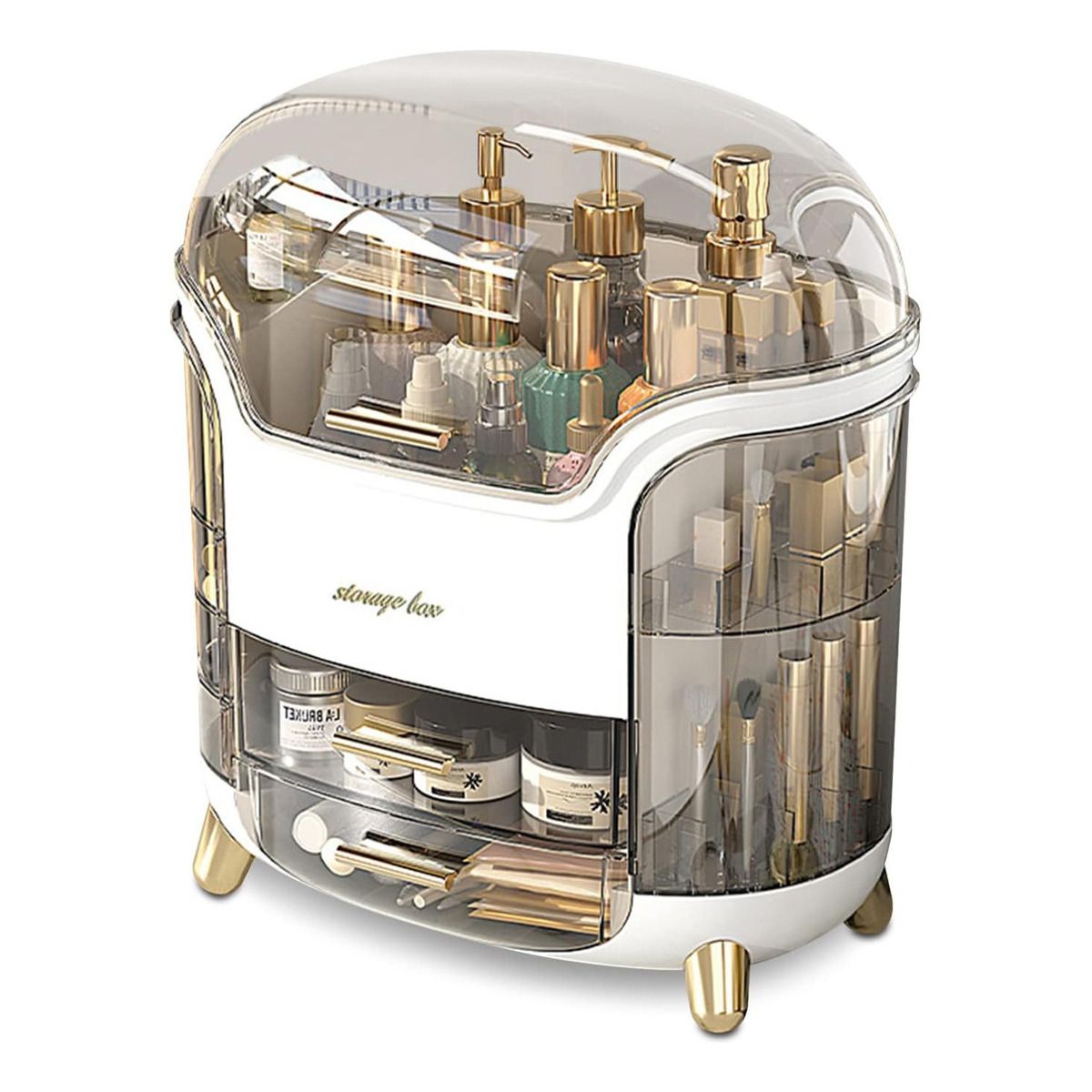 EVERSO - Caja Organizador De Cosméticos Maquillaje Con 4 Cajones