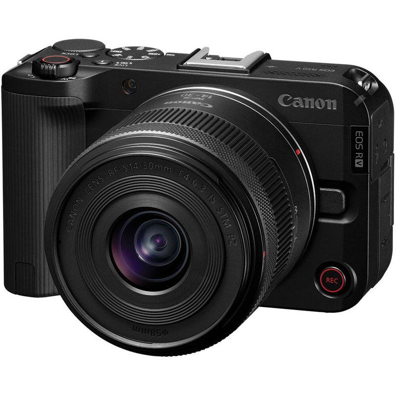 CANON - Canon EOS R50V Sin Espejo Cámara Kit Con 14-30mm f/4-6.3 Lente - Negro