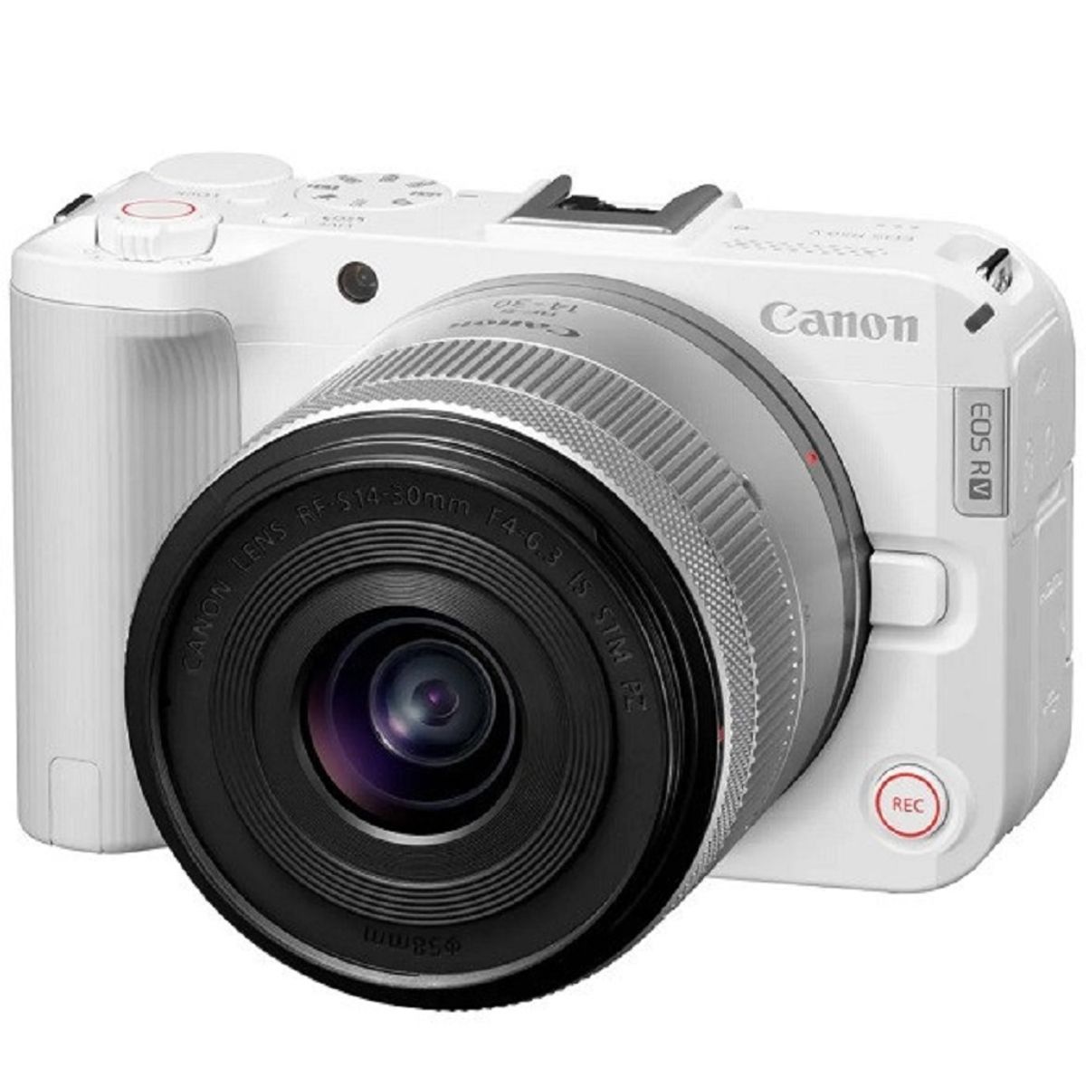 CANON - Canon EOS R50V Sin Espejo Cámara Kit Con 14-30mm f/4-6.3 Lente - Blanco