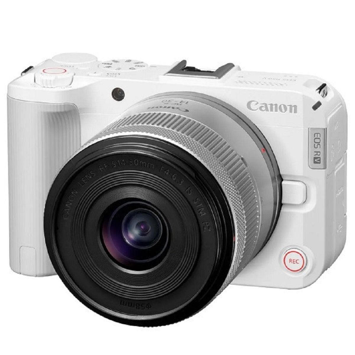 CANON - Canon EOS R50V Sin Espejo Cámara Kit Con 14-30mm f/4-6.3 Lente - Blanco