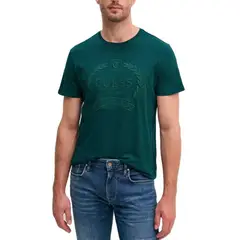 GUESS - Polera Ss Bsc Classic Crest Logo Tee Verde
