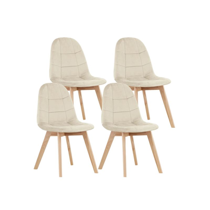 CORI CORI - Pack 4 Sillas Capitonne Velvet Beige