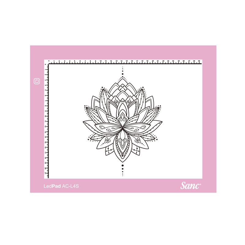 SANC - Tableta de Luz Led Sanc AC-L4S Pink tipo Huion