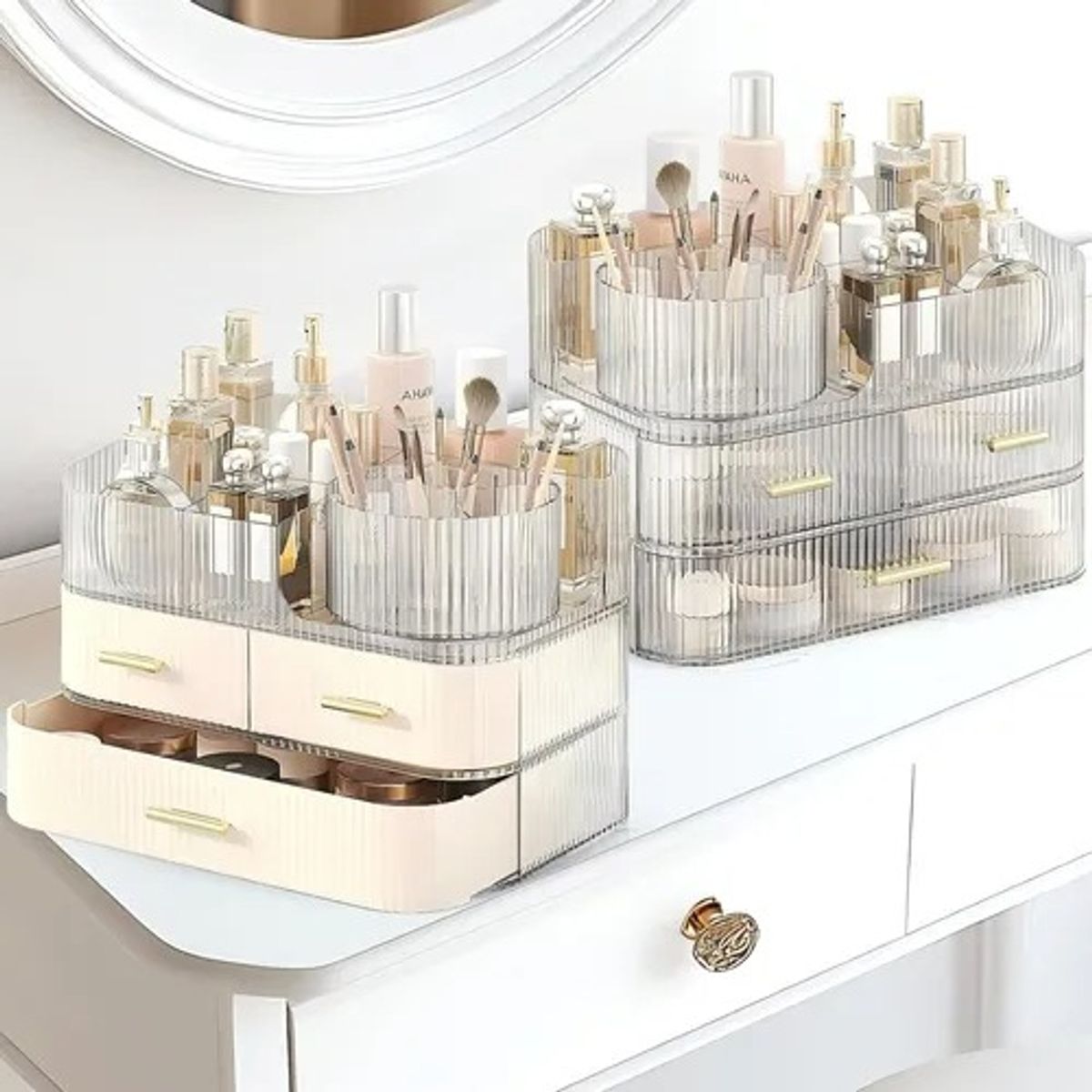 EVERSO - Caja Organizador De Cosméticos Maquillaje Con 4 Cajones