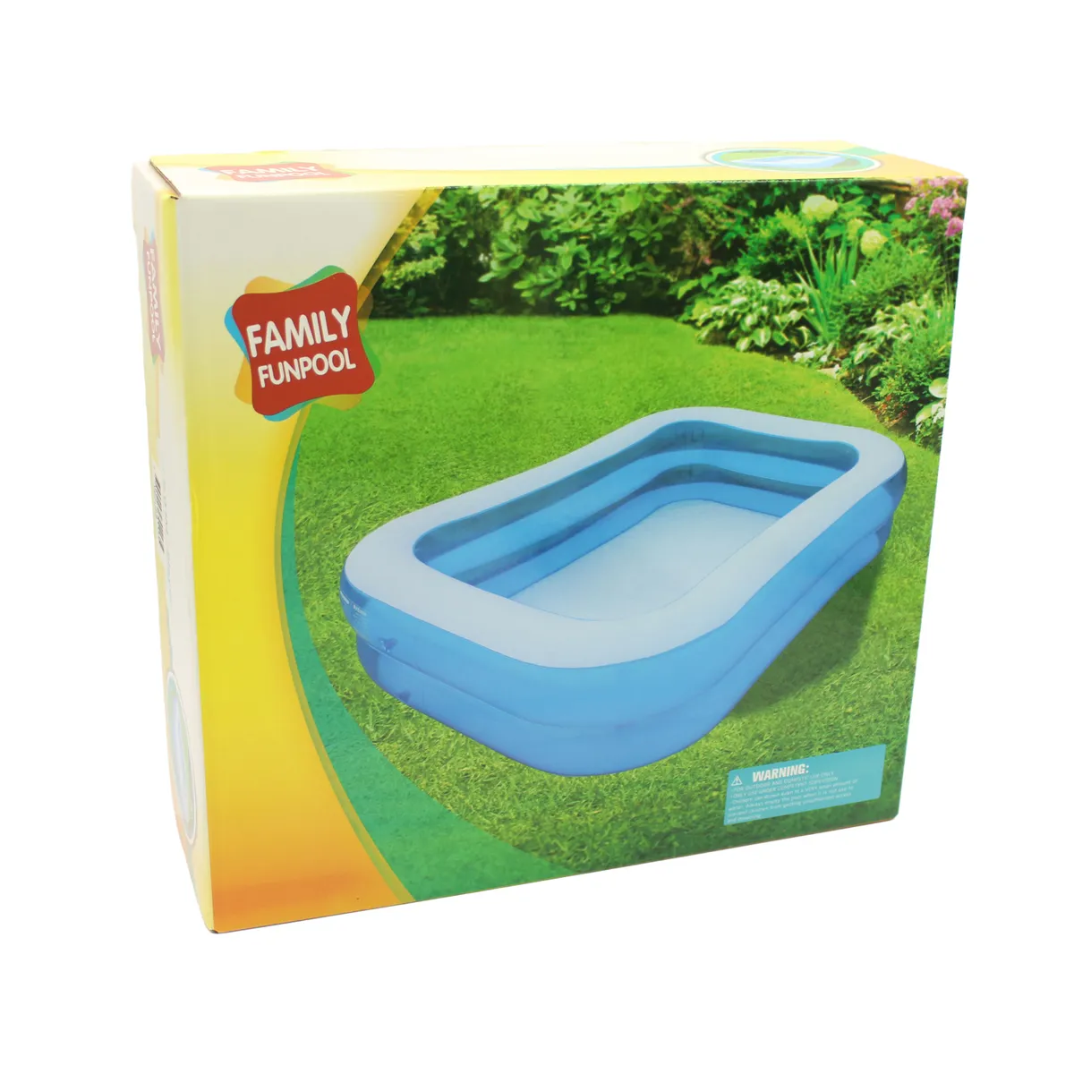 PUNTO STORE - Piscina Inflable 201x150x50cm Con 2 Anillos  - PS