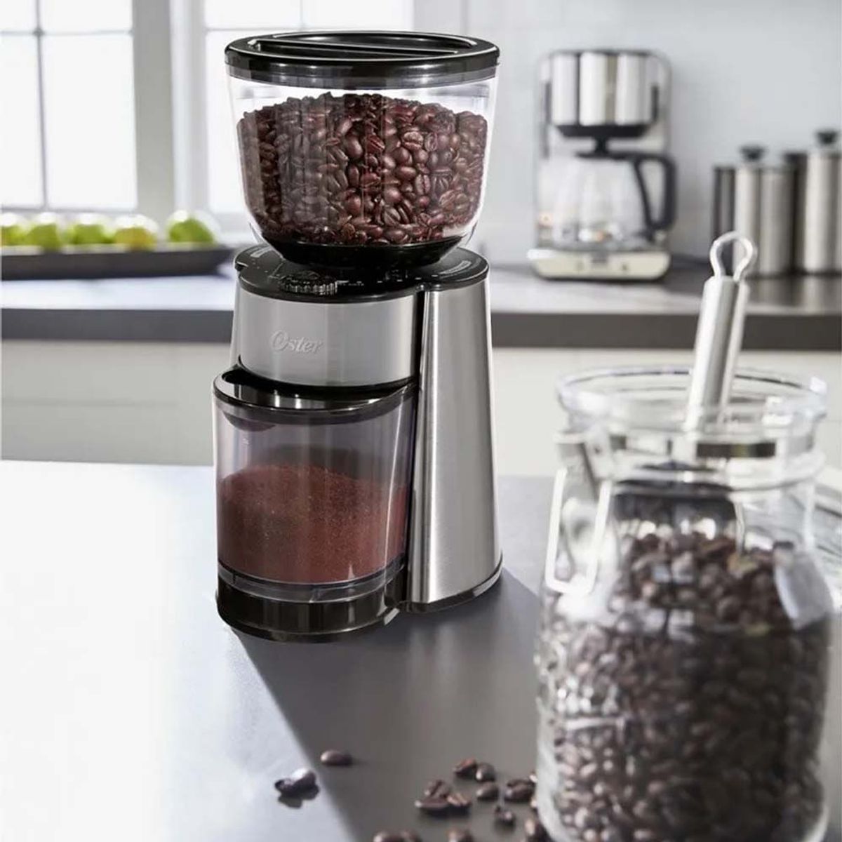 OSTER - Oster Molinillo de Café 18 Ajustes de Grosor Incluye Accesorios BVSTBMH23