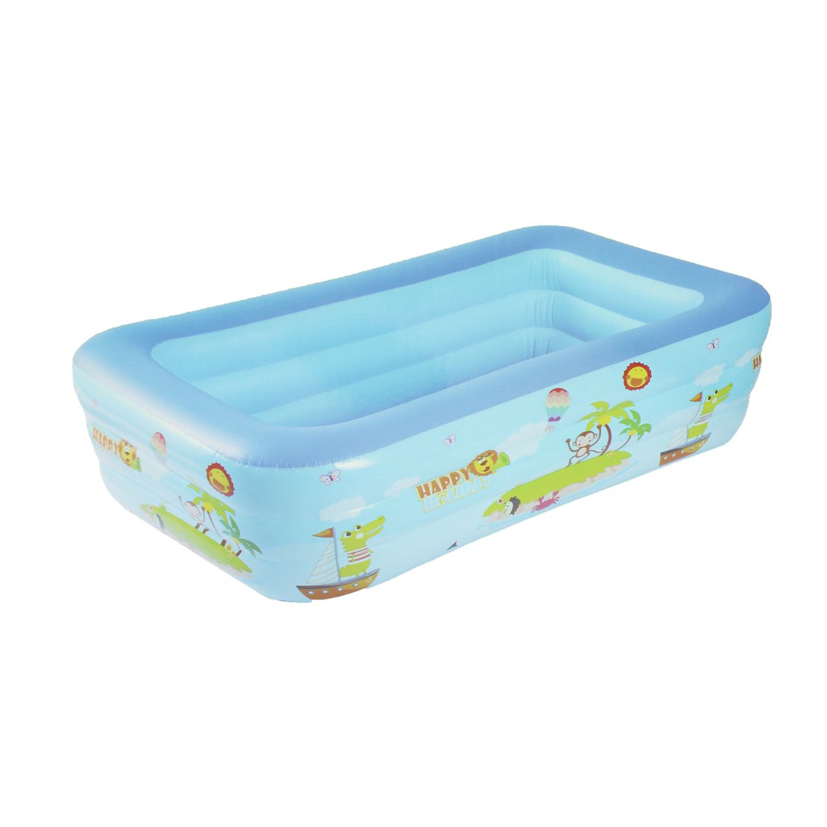 PUNTO STORE - Piscina Inflable 115x85x56cm Con 3 Anillos Diseño - PS