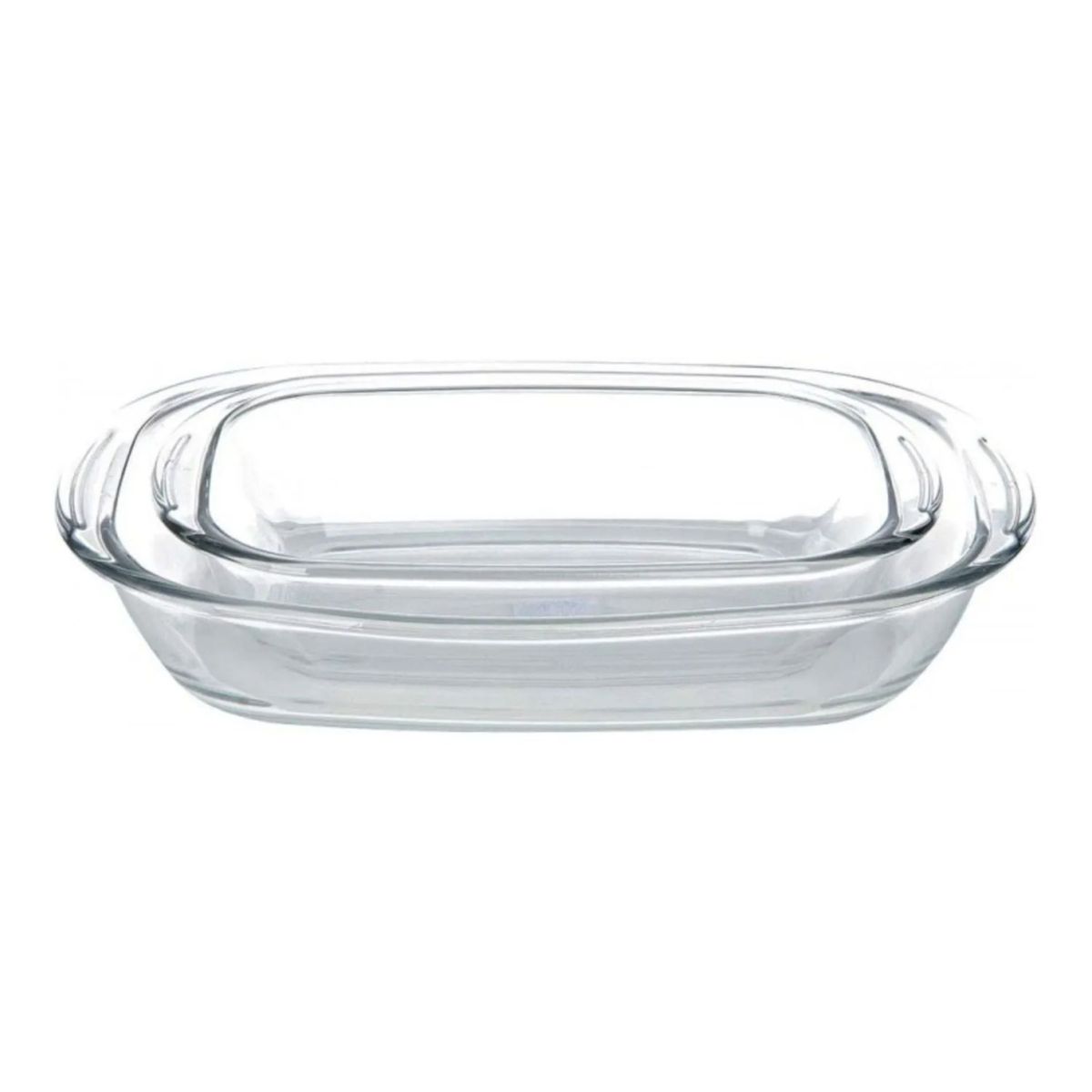 NADIR - Set 2 Fuentes De Vidrio Asaderas Refractarios Nadir