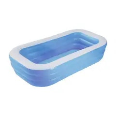 PUNTO STORE - Piscina Inflable 180x130x56cm Con 3 Anillos - PS