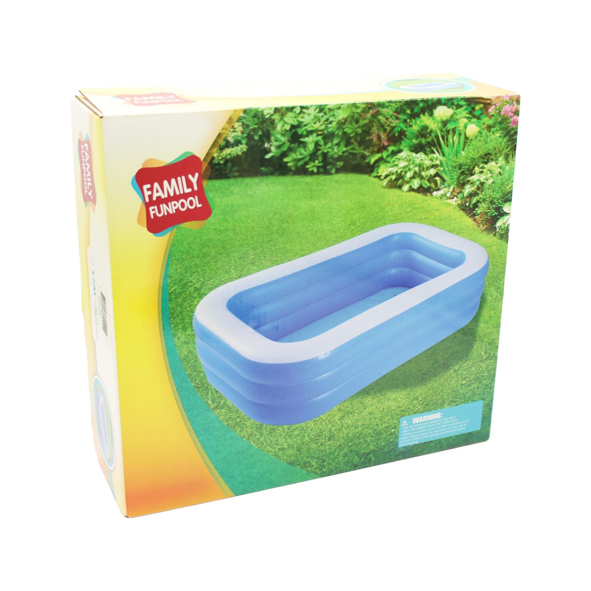PUNTO STORE - Piscina Inflable 180x130x56cm Con 3 Anillos - PS