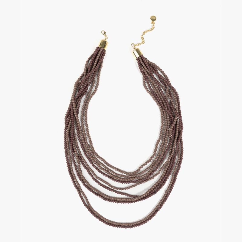 LOUNGE - Collar Mujer Multicapas Mostacillas