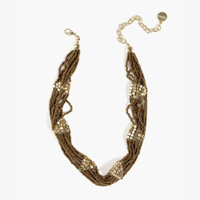 LOUNGE - Collar Mujer Choker Rombos