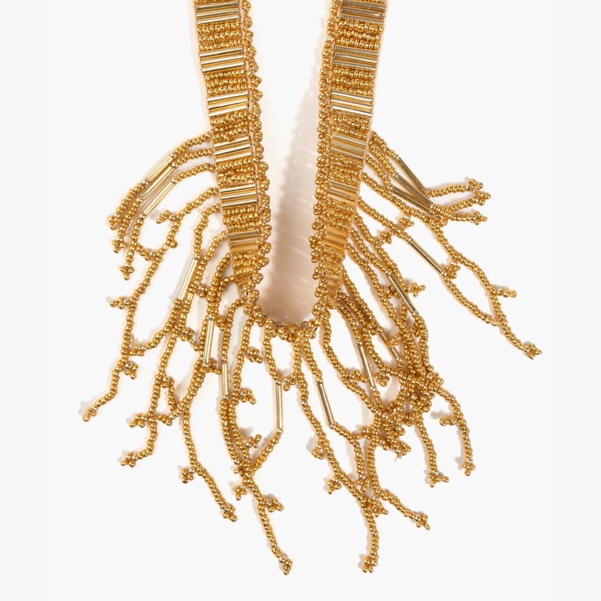 LOUNGE - Collar Mujer Choker Mostacillas Colgantes