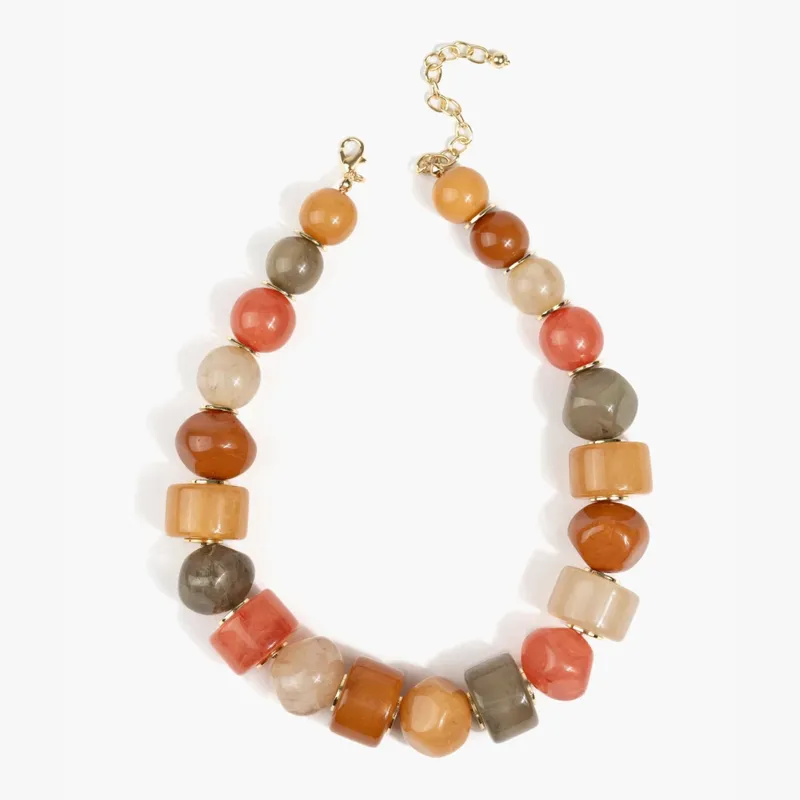 LOUNGE - Collar Mujer Piedras Irregulares