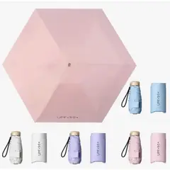 ATLAS - Paraguas Plegable Portátil Rosado