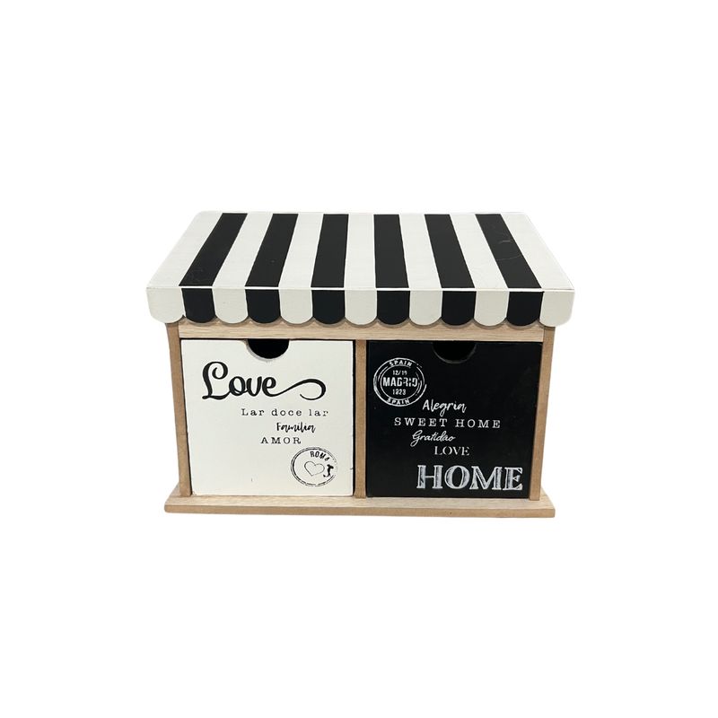 GENERICO - Caja De Madera Organizadora  De Te Cafe Diseño Tienda