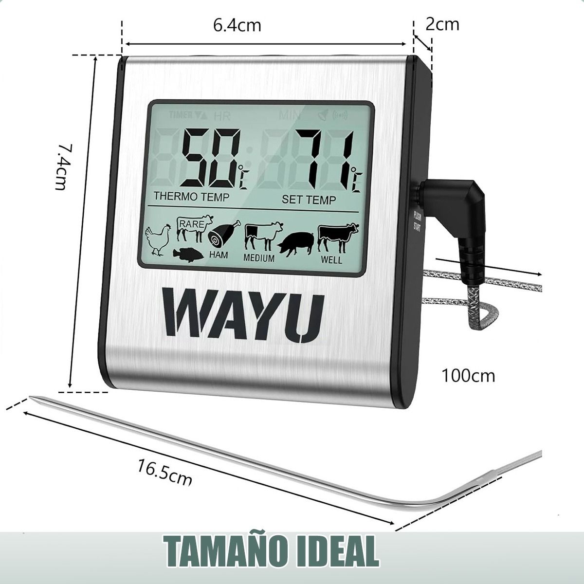 WAYU - Termometro Para Carne Termómetro Digital Wayu Termometro