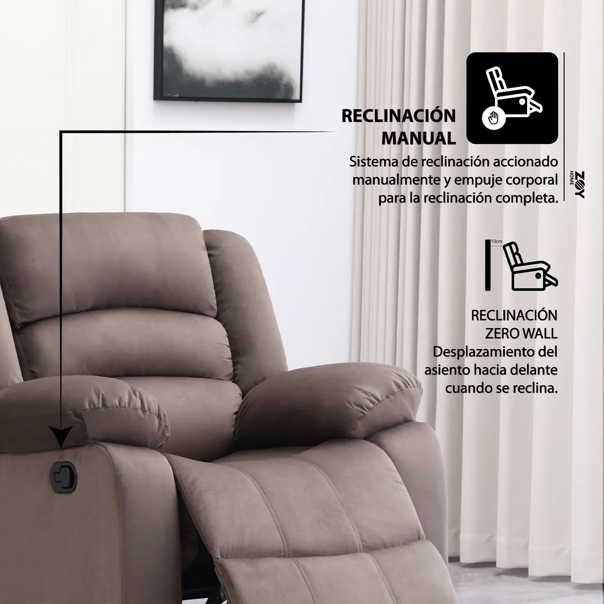 WDS HOME - Bergere Polonia Tela Moca 1 cuerpo