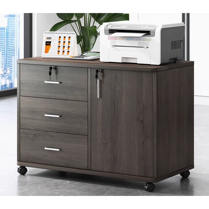 GENERICO - Cajonera Oficina Archivador Gabinete Con Llave Y Ruedas