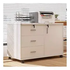 GENERICO - Cajonera Oficina Archivador Gabinete Con Llave Y Ruedas