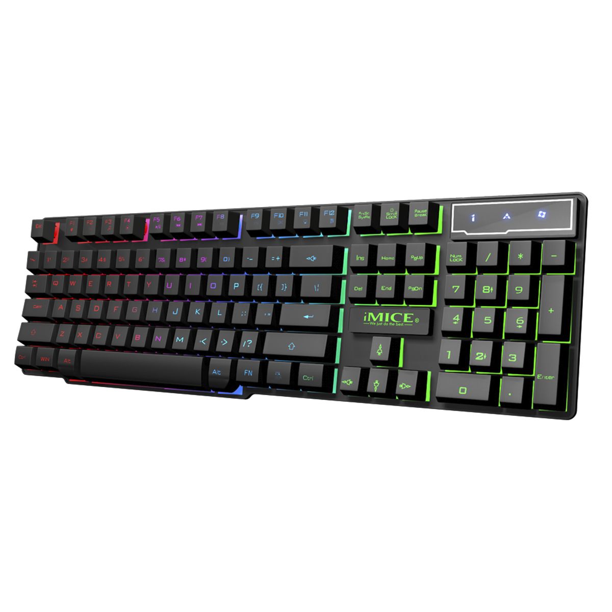 IMICE - Teclado Gamer Premium Imice Ak 600 Retroiluminado