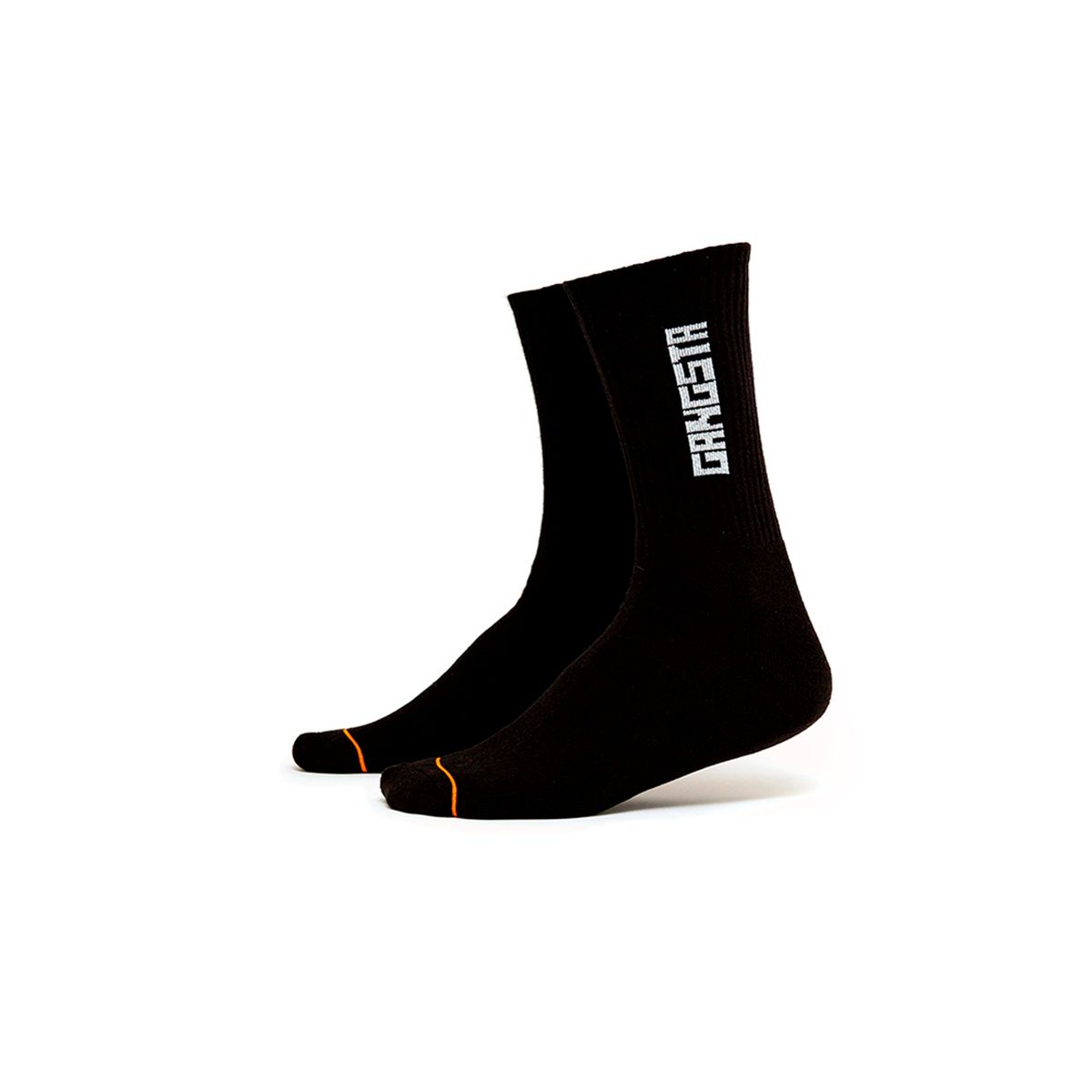 GANGSTA - Calcetin Unisex Gangsta Mid Brand 2Pack Negro