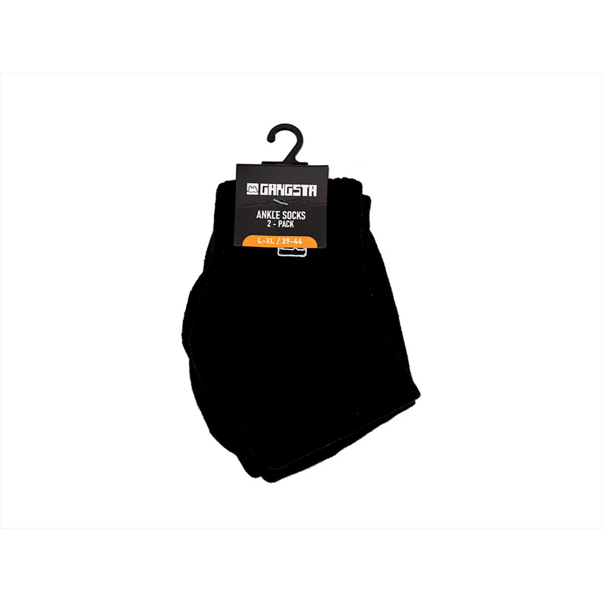 GANGSTA - Calcetin Unisex Gangsta Ankle 2Pack Negro