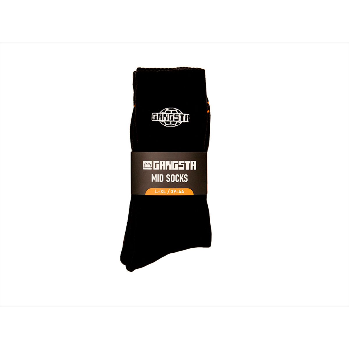 GANGSTA - Calcetin Unisex Gangsta Mid Outline 2Pack Negro