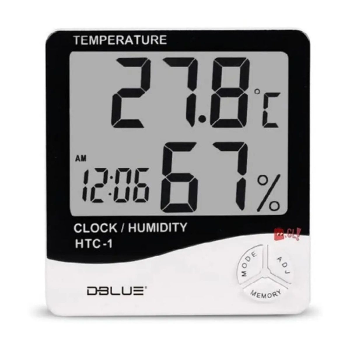DBLUE - Reloj Medidor Ambiental De Temperatura Y Humedad - Ps
