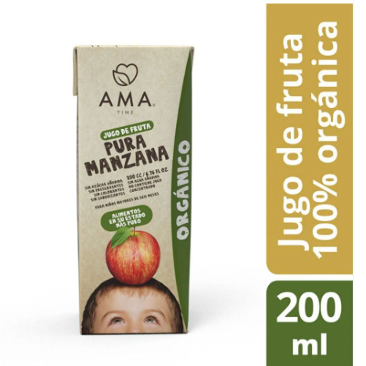 AMA - Jugo De Fruta Manzana Ama Orgánico Certificado Pack X 24