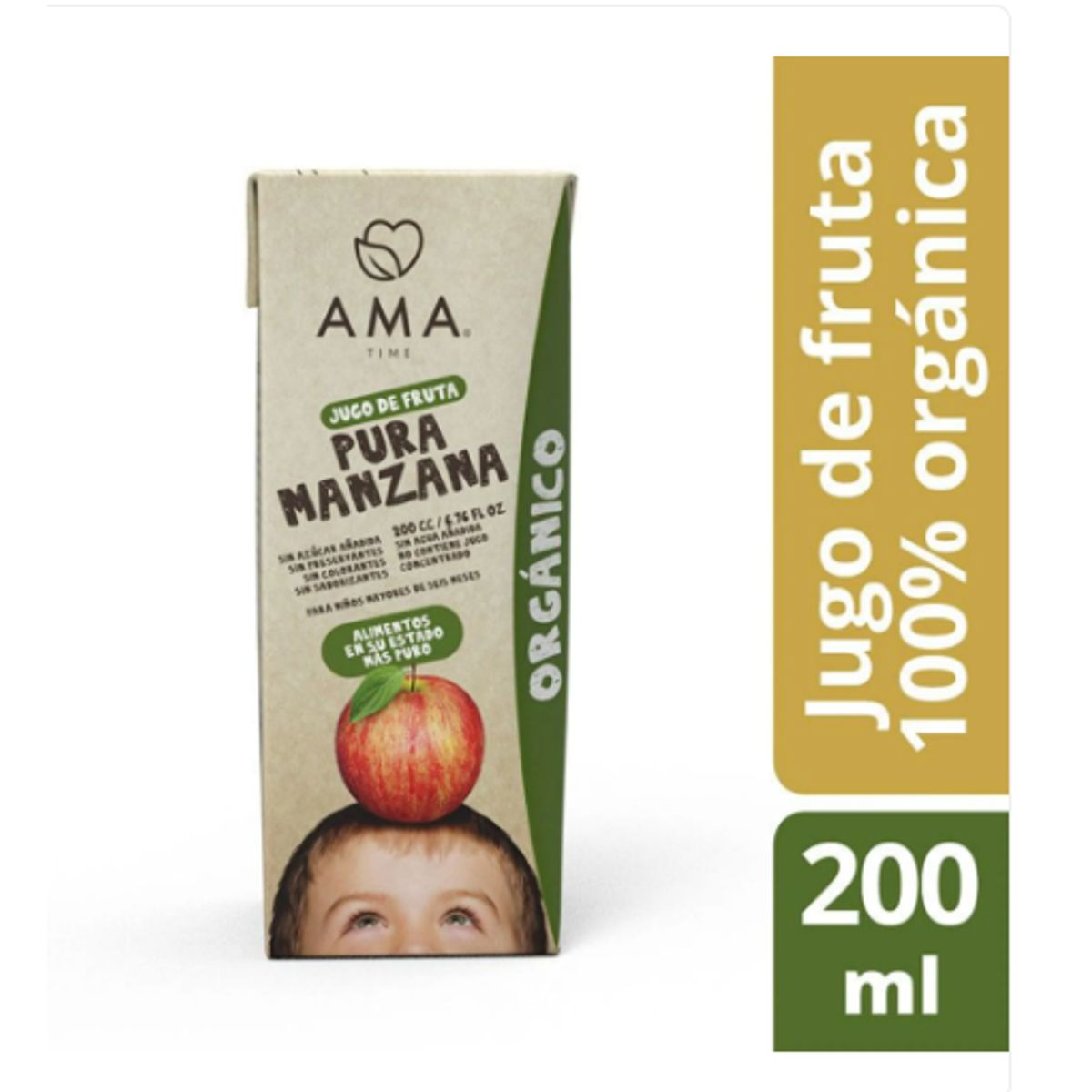AMA - Jugo De Fruta Manzana Ama Orgánico Certificado Pack X 24