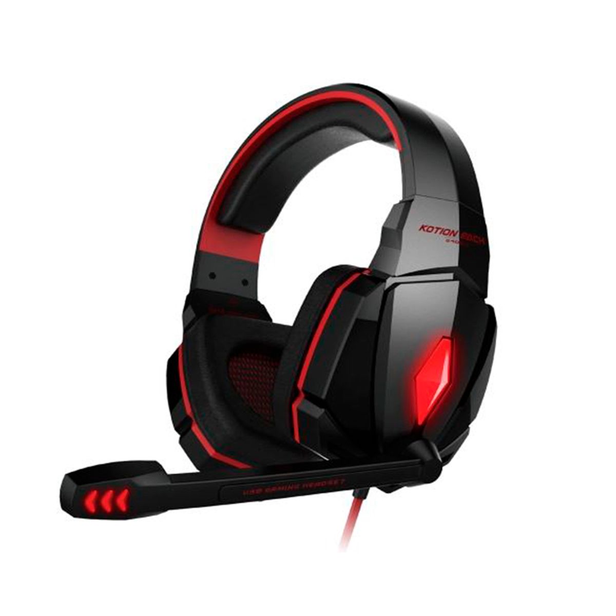 KOTION EACH - Audífonos Gamer Profesional Kotion Rojo G4000 Ps4xboxpc