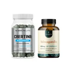 KARUNLIFE - Pack Creatina 150 Gomitas + Ashwagandha 60 Cáp Karun Life